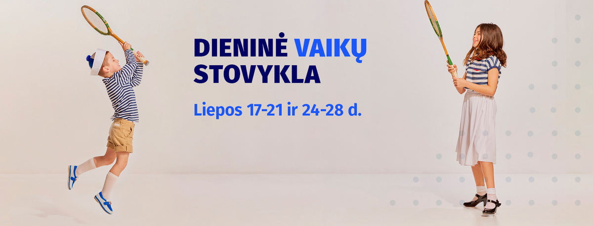 Dieninė 2023 Vasaros stovykla 7-12 metų vaikams